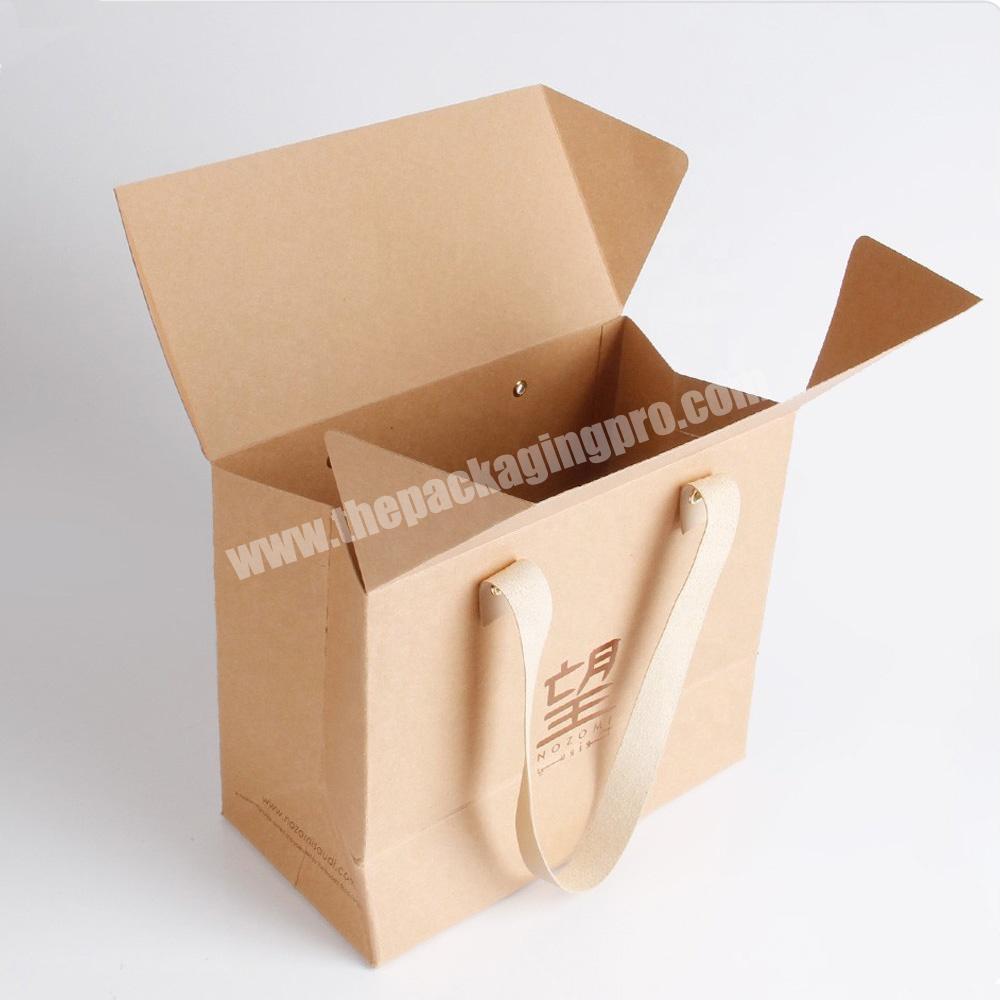 Easy carry extra large kraft paper bag with eyelet handles