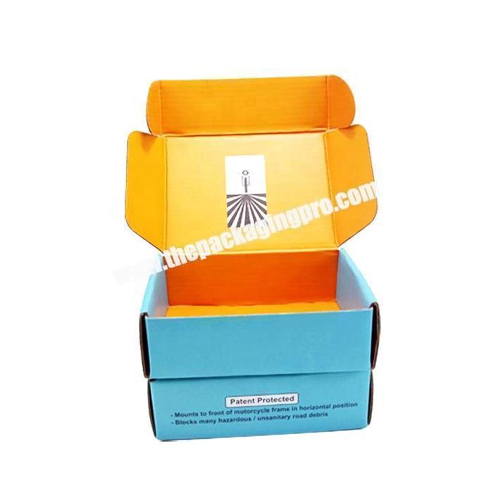 Easy fold corrugated paper postak box tuck up front packaging box