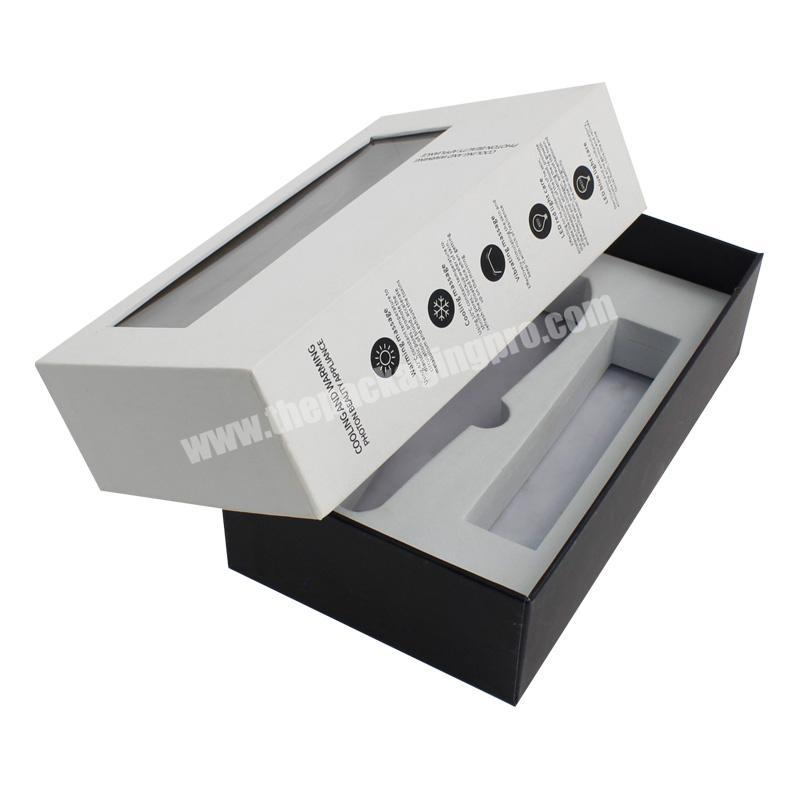 Eco Cosmetic Device Packaging Box Empty Box With Transparent PVC window