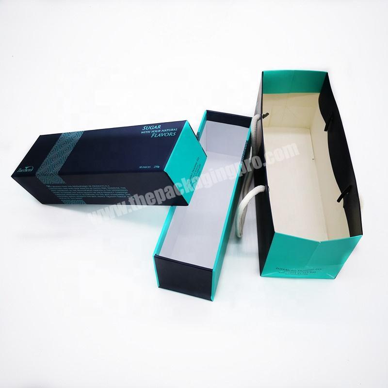 Eco custom logo printed cardboard gift packing box with lid