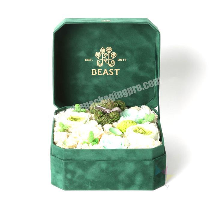 Eco custom made creative paper flower gift box packaging box for flowers
