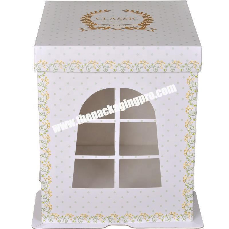 ECO food decorative christmas cake boxes penang cake slice boxes packaging