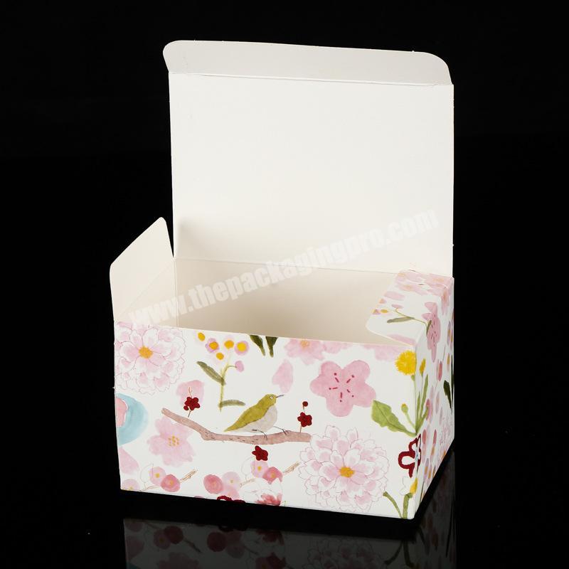 Eco Friendly 300Gsm Ivory Paper Print Cupcake Tea Packaging Box