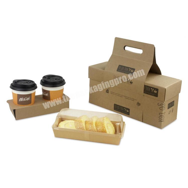 Eco-Friendly And Food Grade Paper Disposable Snack Box, Custom Paper Kraft To Go Boxes