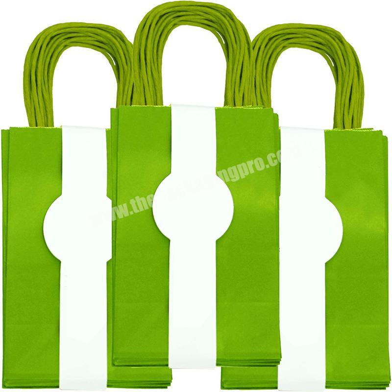 Eco-friendly brown and white kraft paper bag
