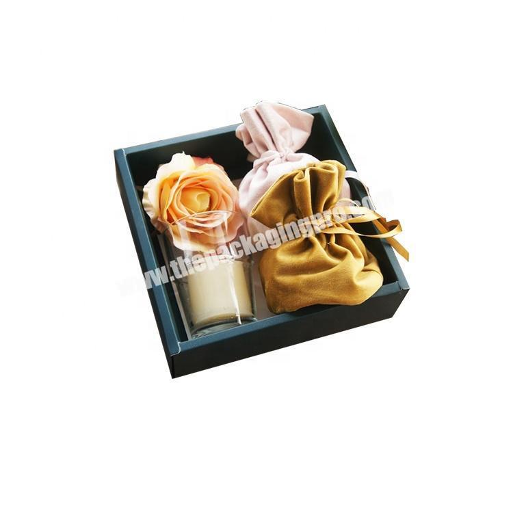 Eco-Friendly Cardboard Paper Box Soap Packaging Handmade 2 Piece Candle Box