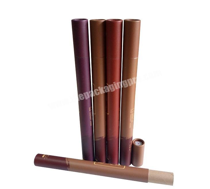 Eco-Friendly Colored Floral Wire Tube Paper Packaging Box With Rolled Edge