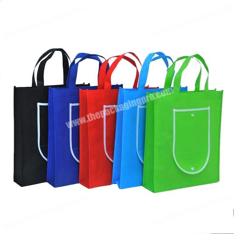 Eco friendly colorful foldable non woven tote bag for promotion