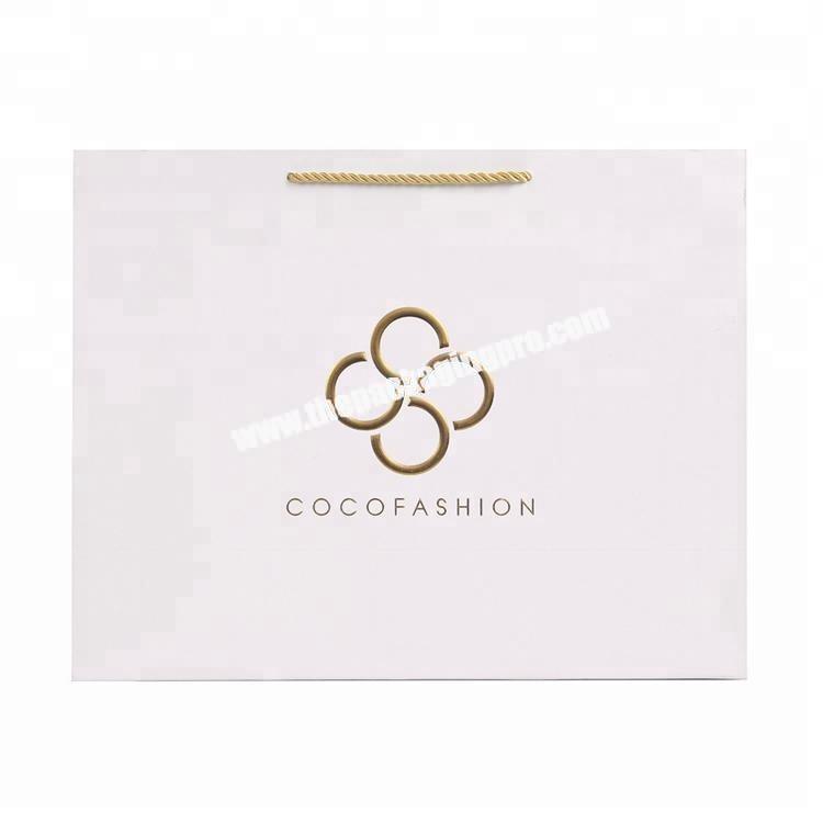 Eco-friendly custom printed foil shopping gift paper bag with logo print
