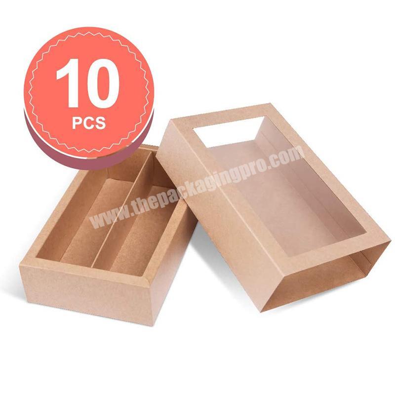 Eco-friendly Custom Printed Food Brown Kraft Paper Box Picnic eco box For Food Packaging