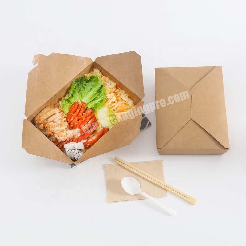 Eco Friendly Disposable Takeaway Fast Food Packaging Boxes