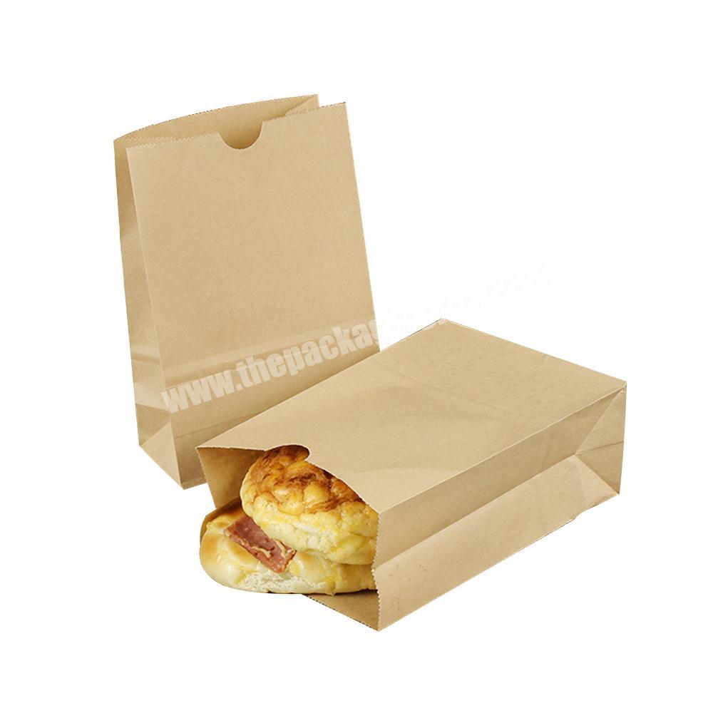 Eco-friendly food take away sandwich bakery bread party wedding grease oil proof donut french baguette wrapping gift paper bag