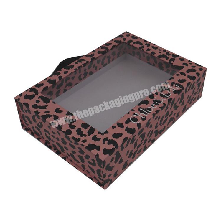 Eco friendly gift boxes clear lid