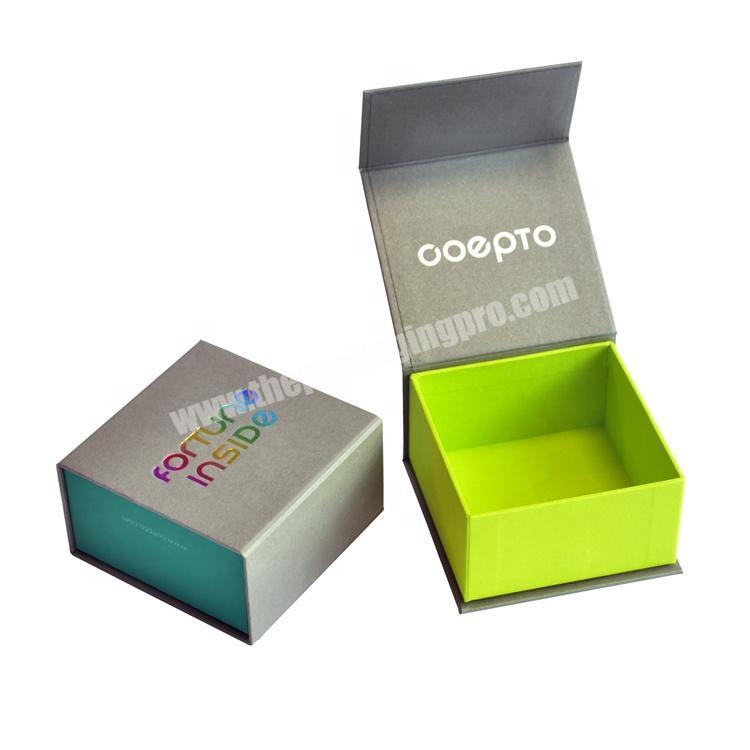 Eco-friendly handmade custom logo folding paper jewelry gift box