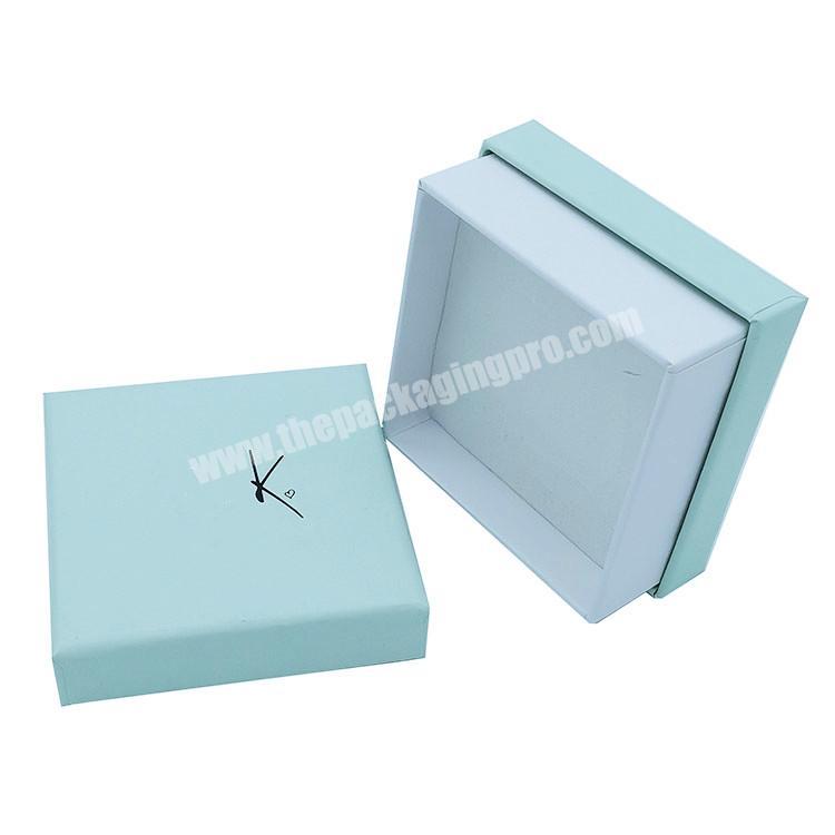 Eco-friendly Jewellery Packaging Gift Box Baby Blue Paper Gift Box Lid