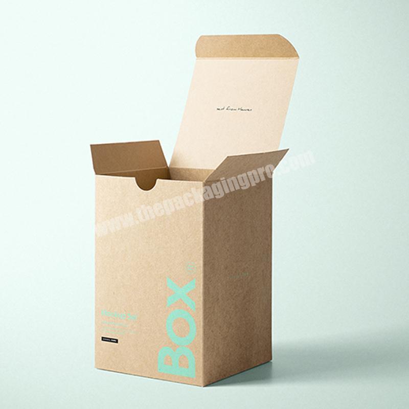 Eco-friendly Kraft Paper Simple Commodity Craft Packaging Boxes Custom Logo