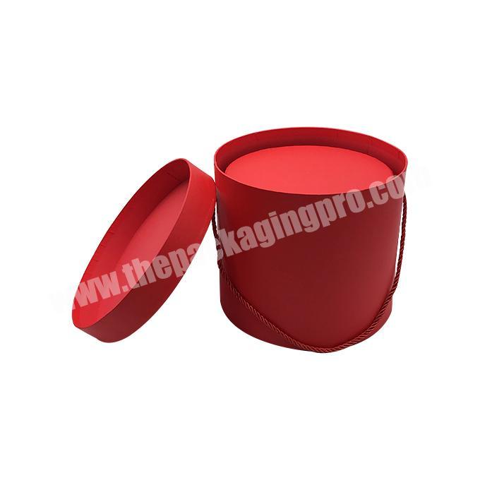 Eco-Friendly macaron round gift box large cylinder cardboard hair extension packaging tube