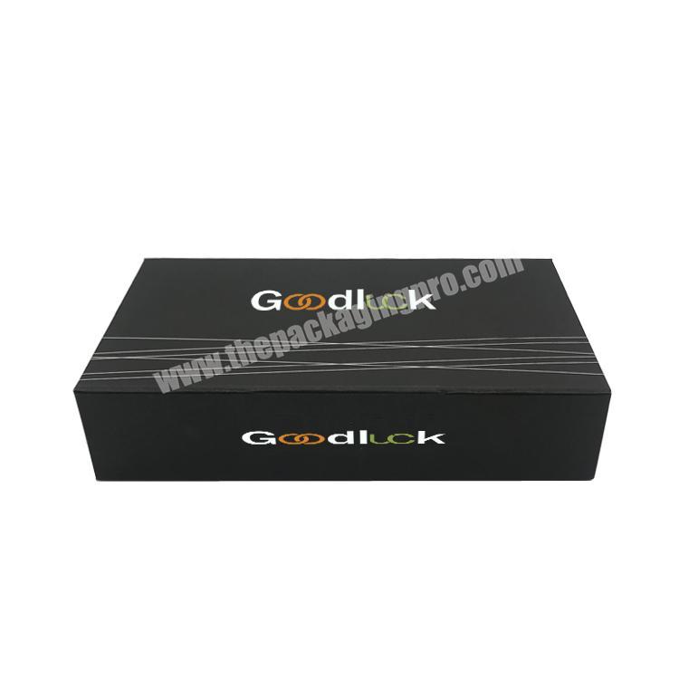 Eco Friendly Make Up Black Kraft Foldable Gift Box