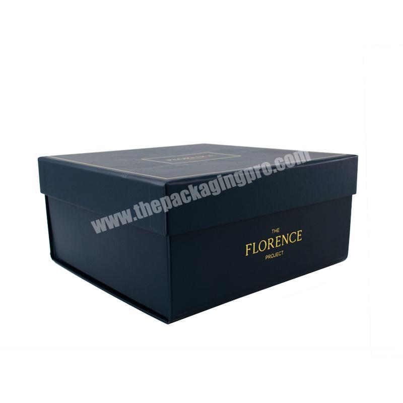 Eco-friendly paper foldable cosmetic box packaging for perfume with sliver foil stamping and EVA insert