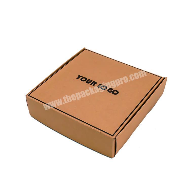 Eco-friendly  recyclable customized full color folding kraft shipping box for clothing