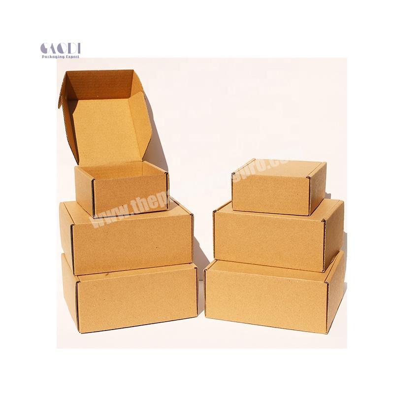 Eco-Friendly Recyclable Natural Brown Kraft Corrugated Carton Handmade Soap Packaging Box