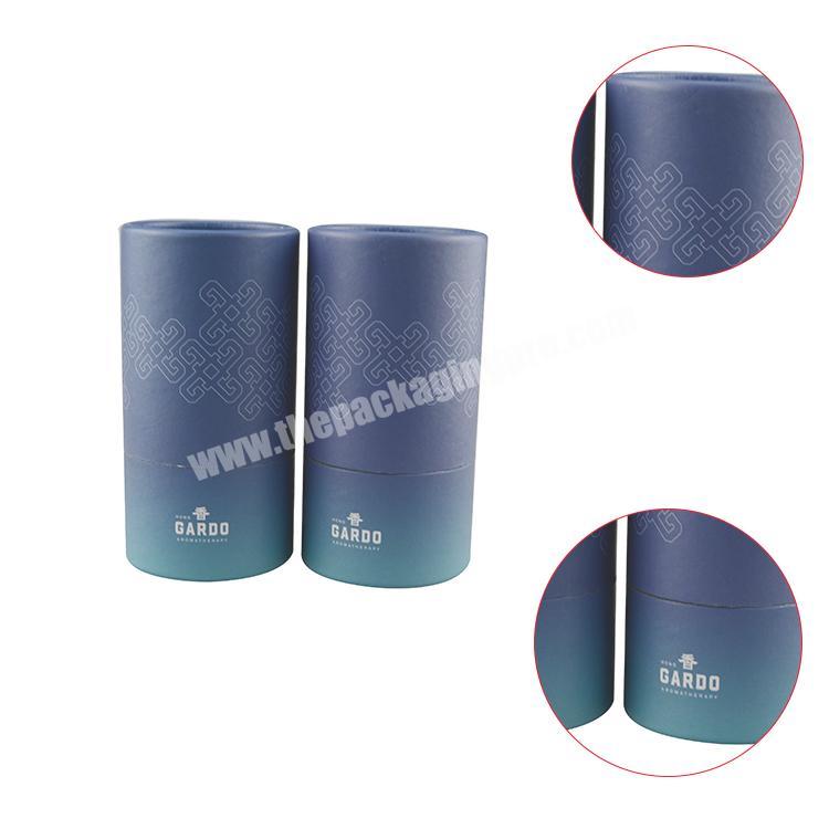 Eco-friendly round paper beverage packaging box cylinder paper tube box with lid