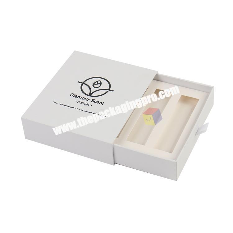 eco friendly sliding drawer paper small perfume box packaging