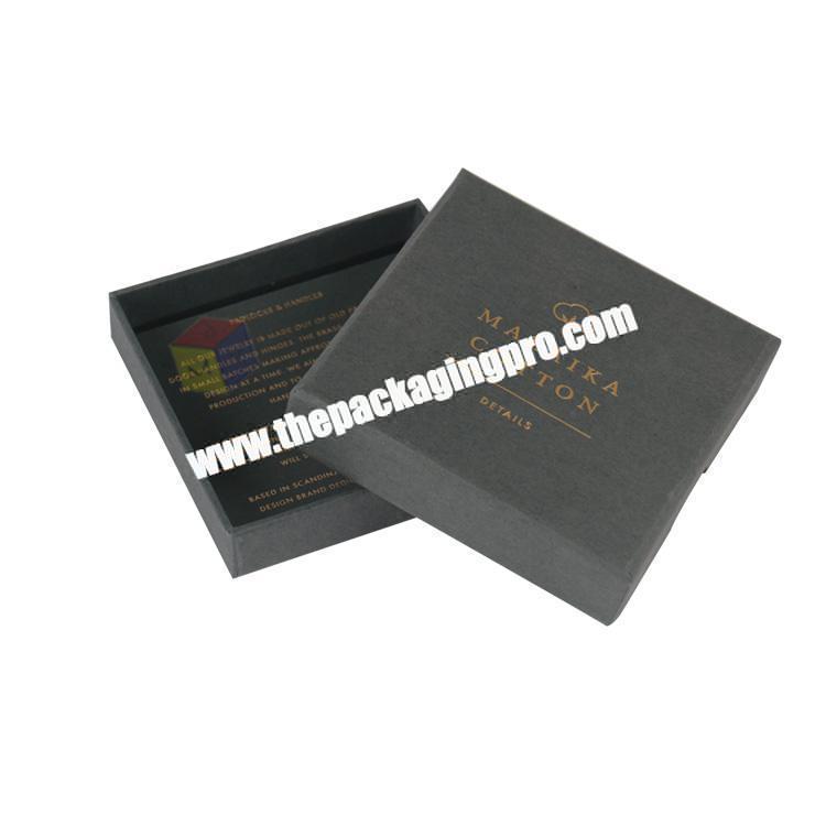 eco friendly small rigid paper packaging box for jewelry