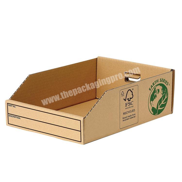 Eco packaging boxes custom logo corrugated box carton paper box display boxes for Series Parts Bin