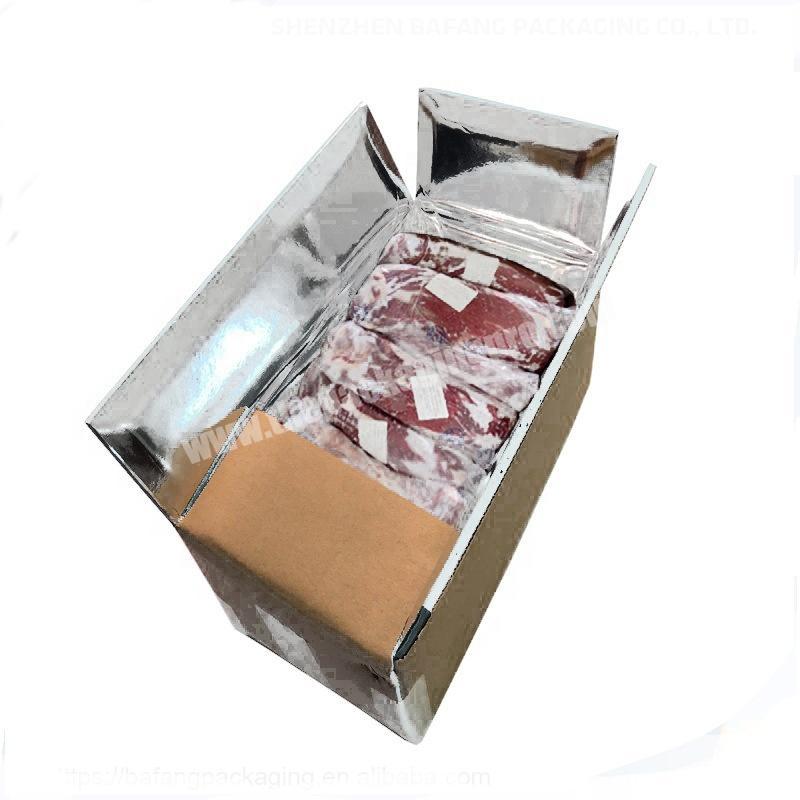 ECO stronger hot frozen fish meat box packaging with foam
