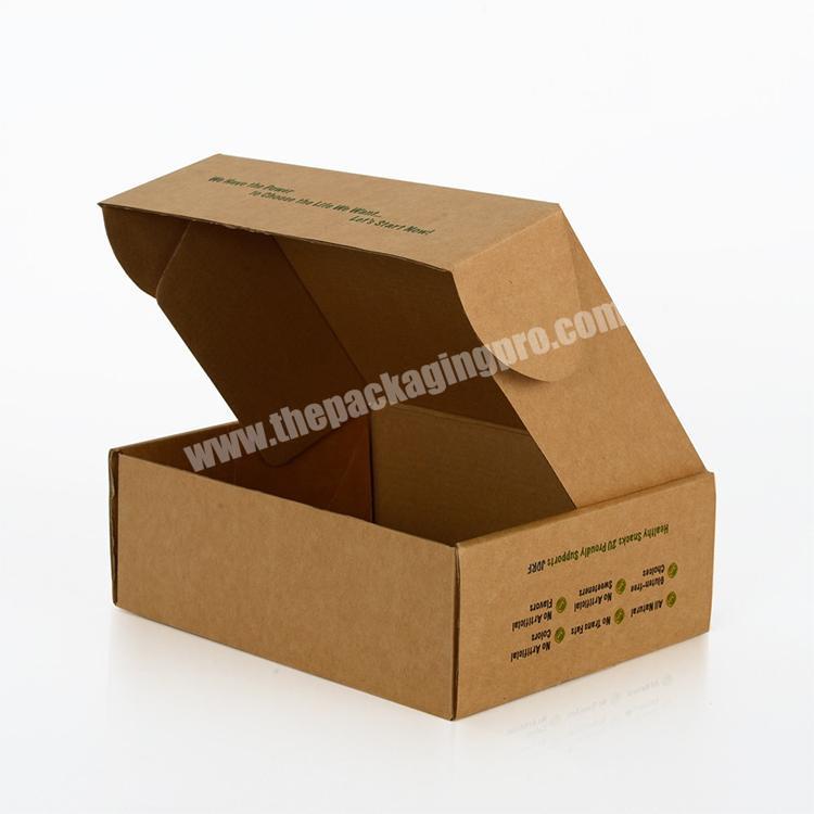 ecofriendly brown packaging custom kraft box