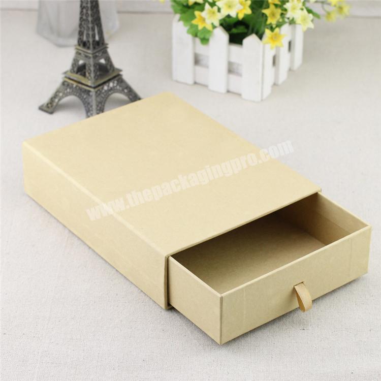 ecofriendly packaging kraft paper drawer box