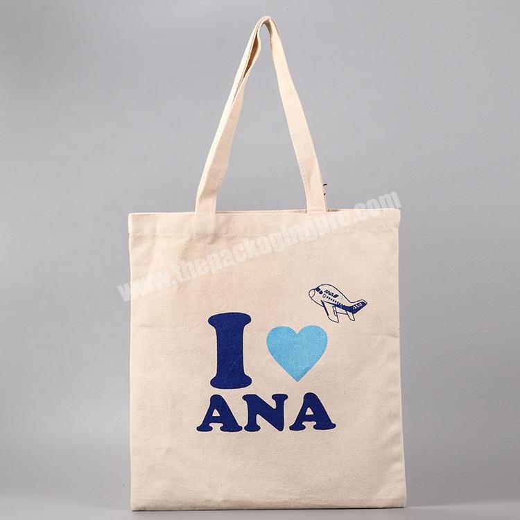ecol packaging shopping custom natural color eco tote bag cotton with logo