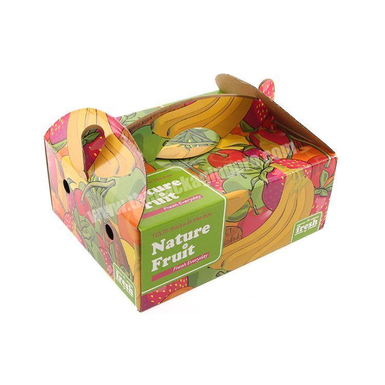 Efficient Custom Product Corrugated Paper Cardboard Foldable Fruits Package Box