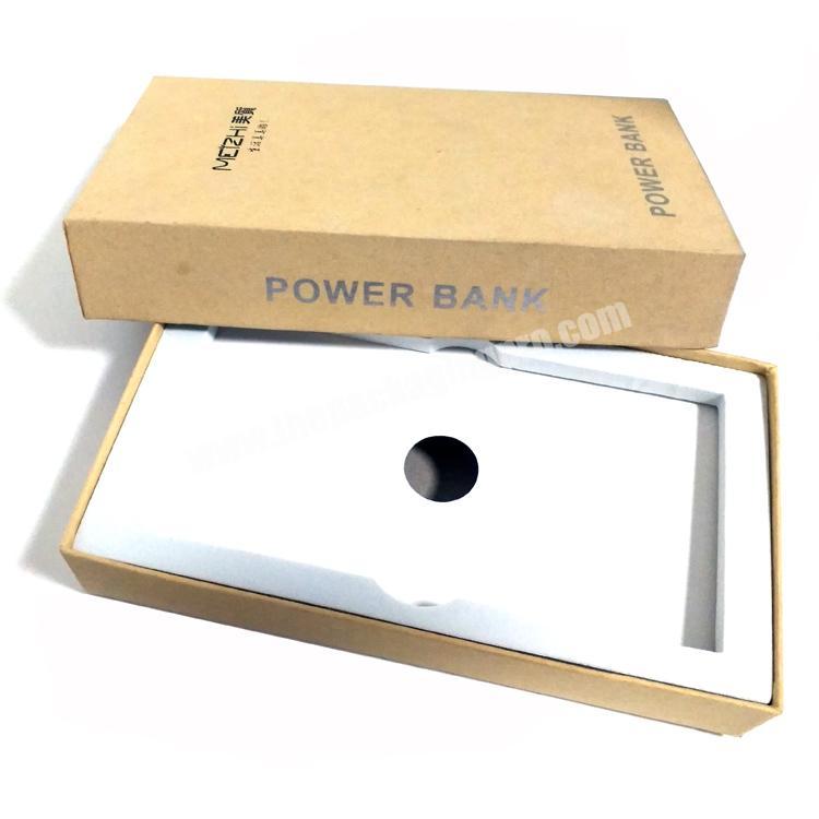 Electronic product custom made printing logo power bank gift box packaging box