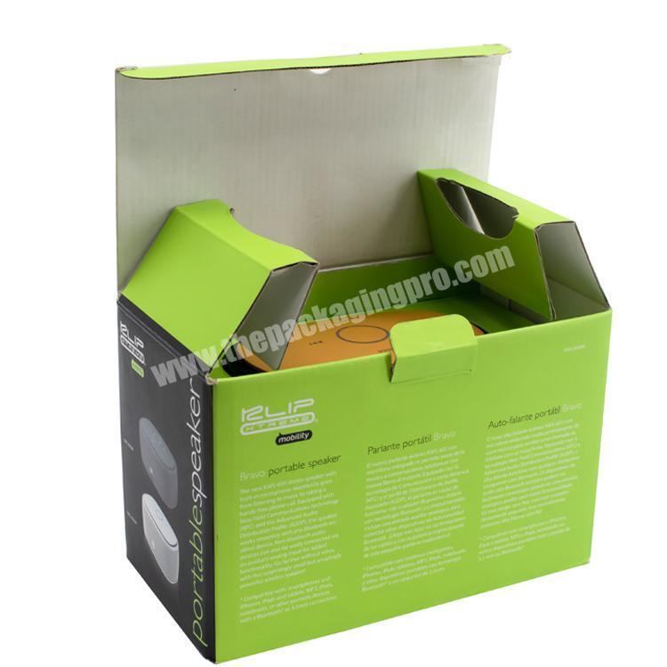 Electronic product packaging box Bluetooth Speaker  green corrugated cardboard packaging box