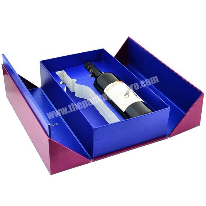 Elegant cardboard paper gift boxes for wine bottles
