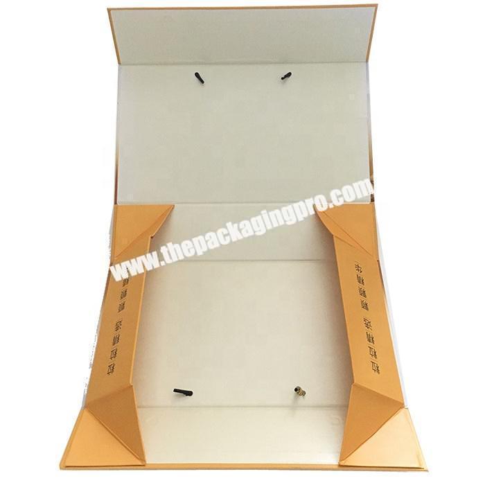 Elegant collapsible paper packaging gift box with magnetic lid