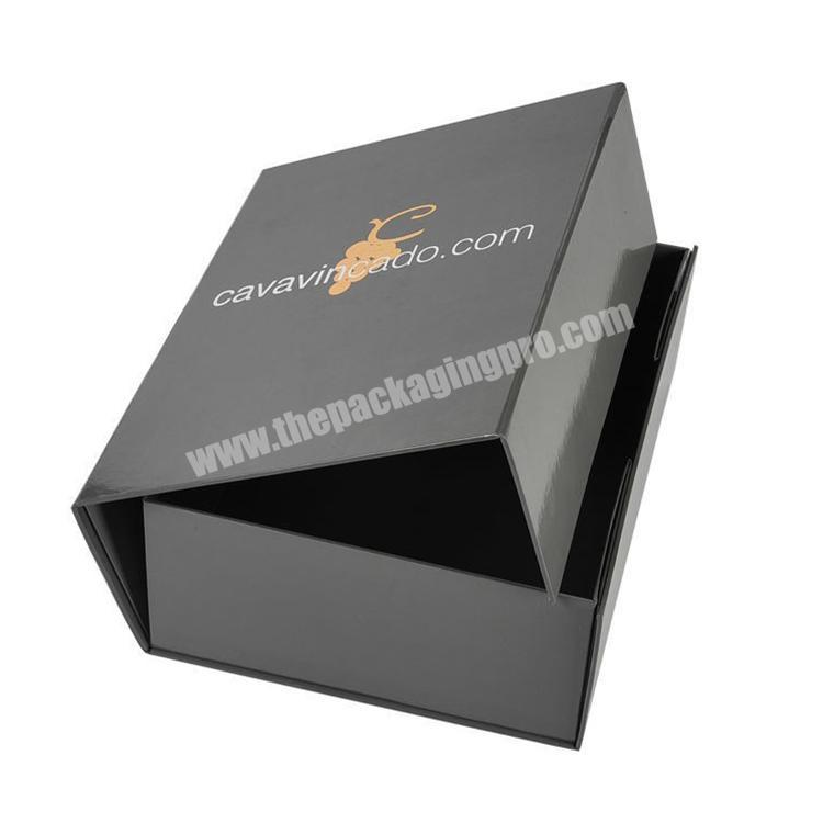 Elegant design cardboard gift box with handle