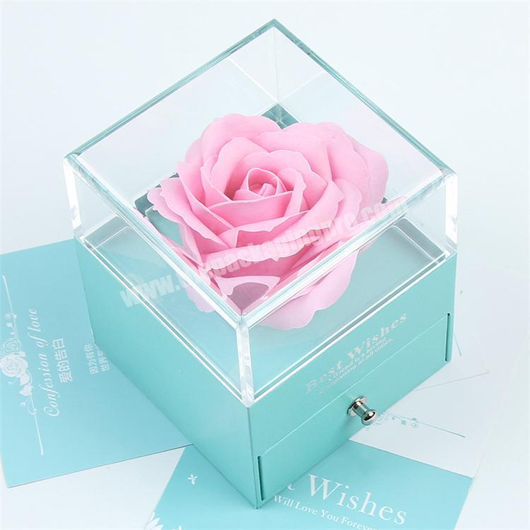 Elegant flower box for jewelry