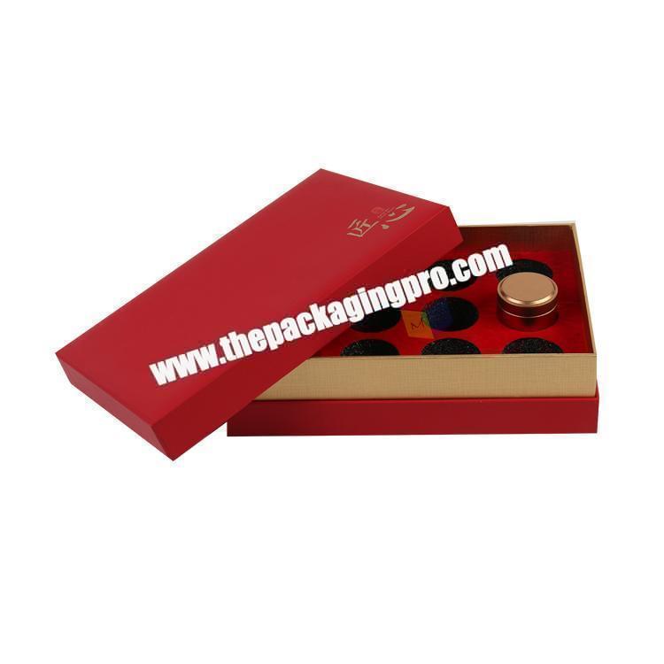 elegant food grade cardboard packaging luxury tea gift box