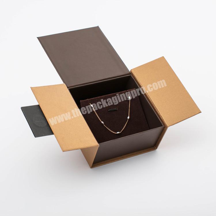 Elegant Gray Double Door Paper Jewellery Box 4XJBS001R-B