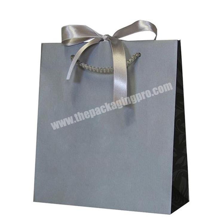 Elegant marble gift paper bag luxury wedding party boutique paper bag with different handle types