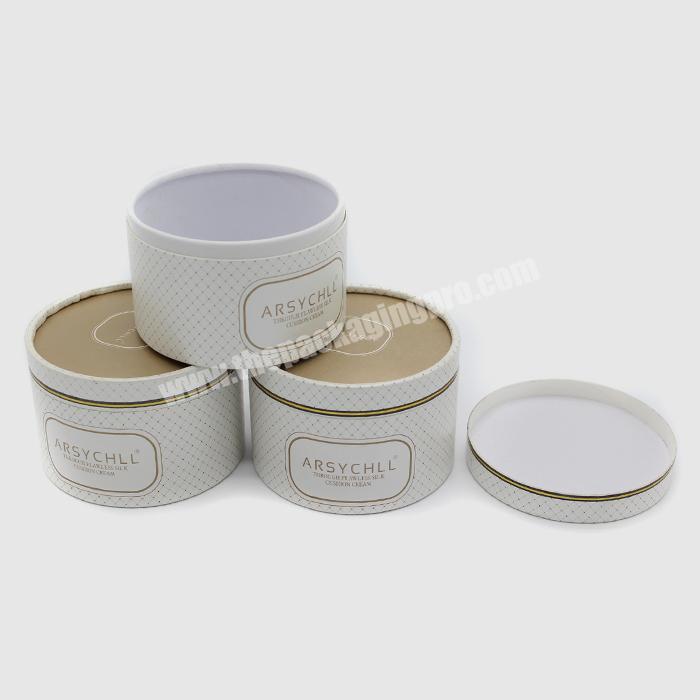 Elegant mini CMYK printing eco-friendly cylindrical jewelry gift boxes small round jewelry box