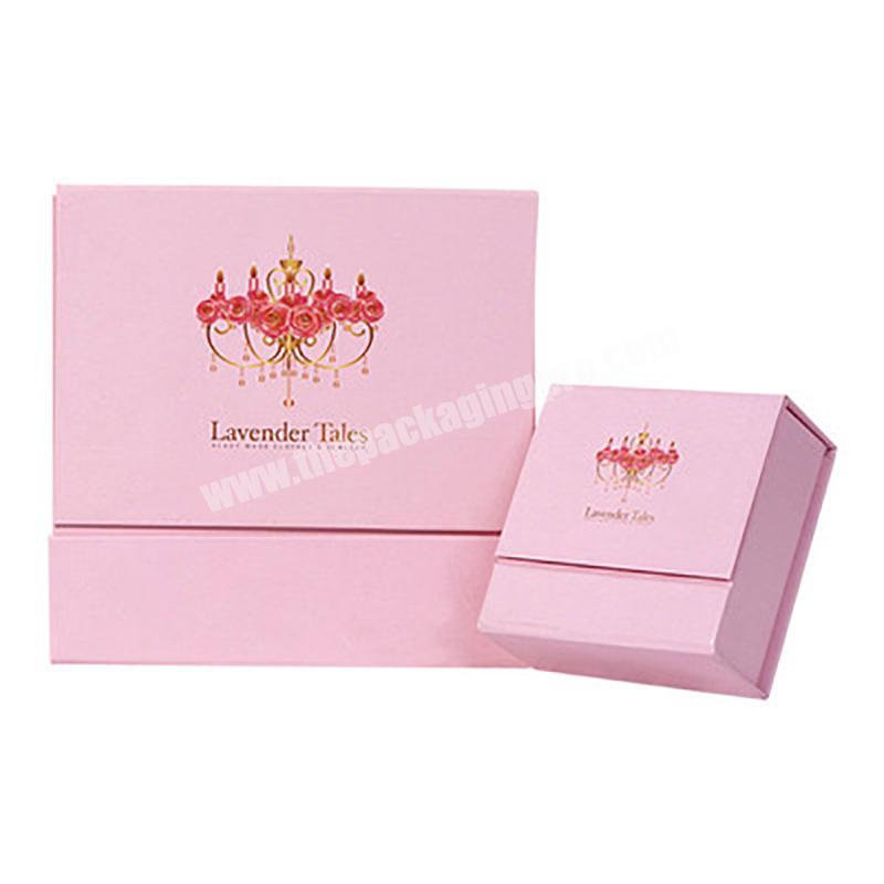Elegant pink magnetic hard cardboard gift boxes