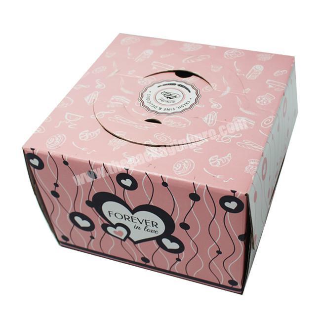 Elegant Wholesale Small Decorative Paper Cupcake Wedding Birthday Cake Paper Box