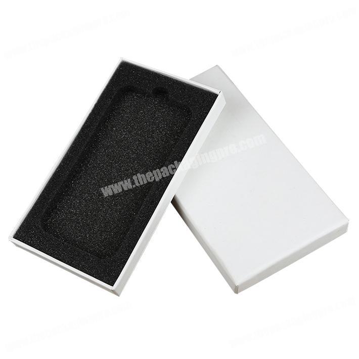 Empty Custom White Plain Cell Phone Case Box Packaging