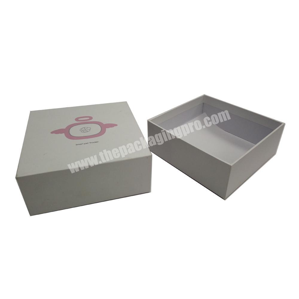 Empty diecut window luxury customized white sleeve pink color paper rigid gift box packaging