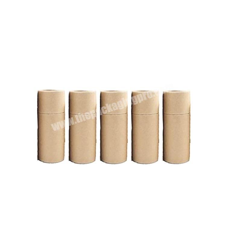 Empty Kraft Paper Jar Tube Cardboard Boxes Packaging Box Gift Paper Packing Box With Lid Round for Essential Oil Bottle