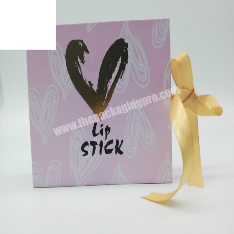 Empty lip stick cosmetic gift box cardboard cosmetic storage box paper customized cosmetic box